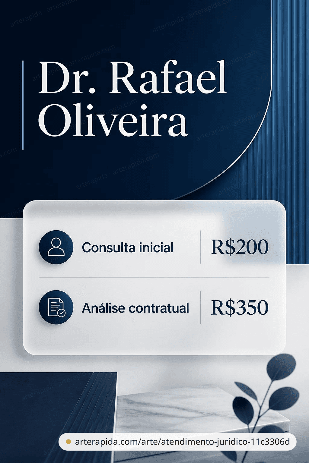 Atendimento jurídico — Lawyer · ArteRápida