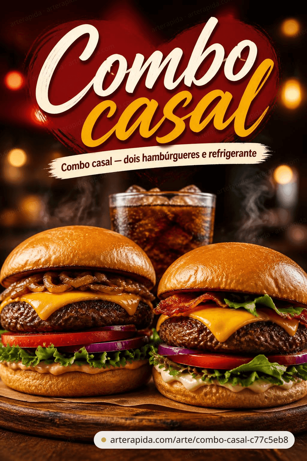 Combo casal — Valentine's Day · ArteRápida