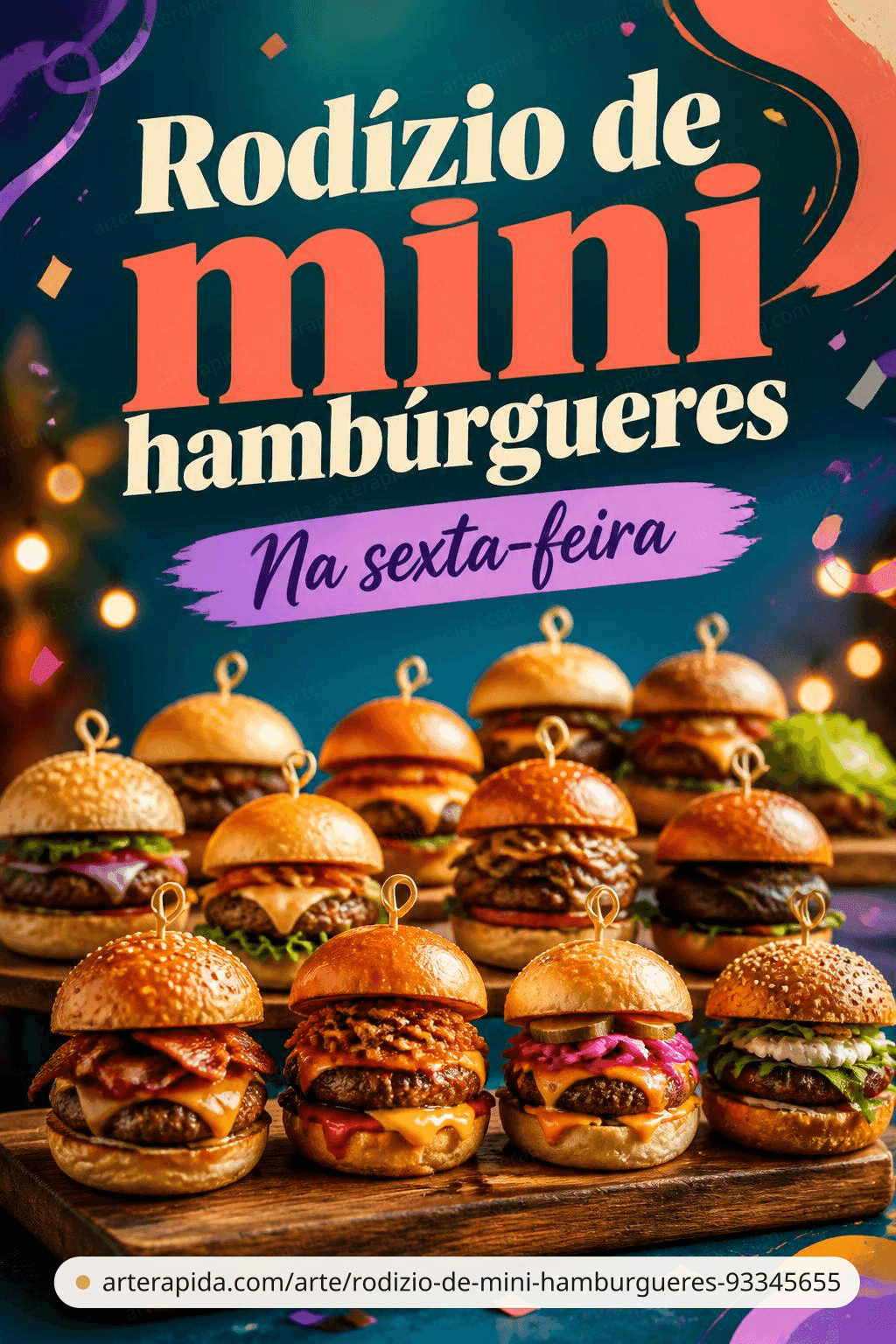 Rodízio de mini hambúrgueres — Restaurant · ArteRápida