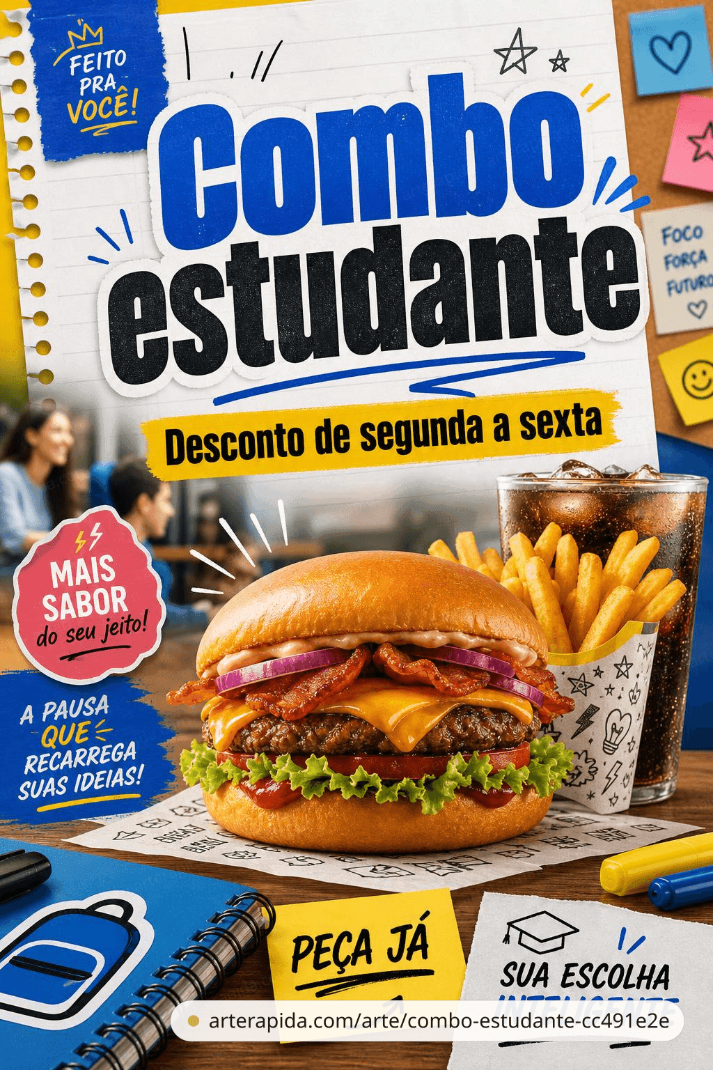 Combo estudante · ArteRápida