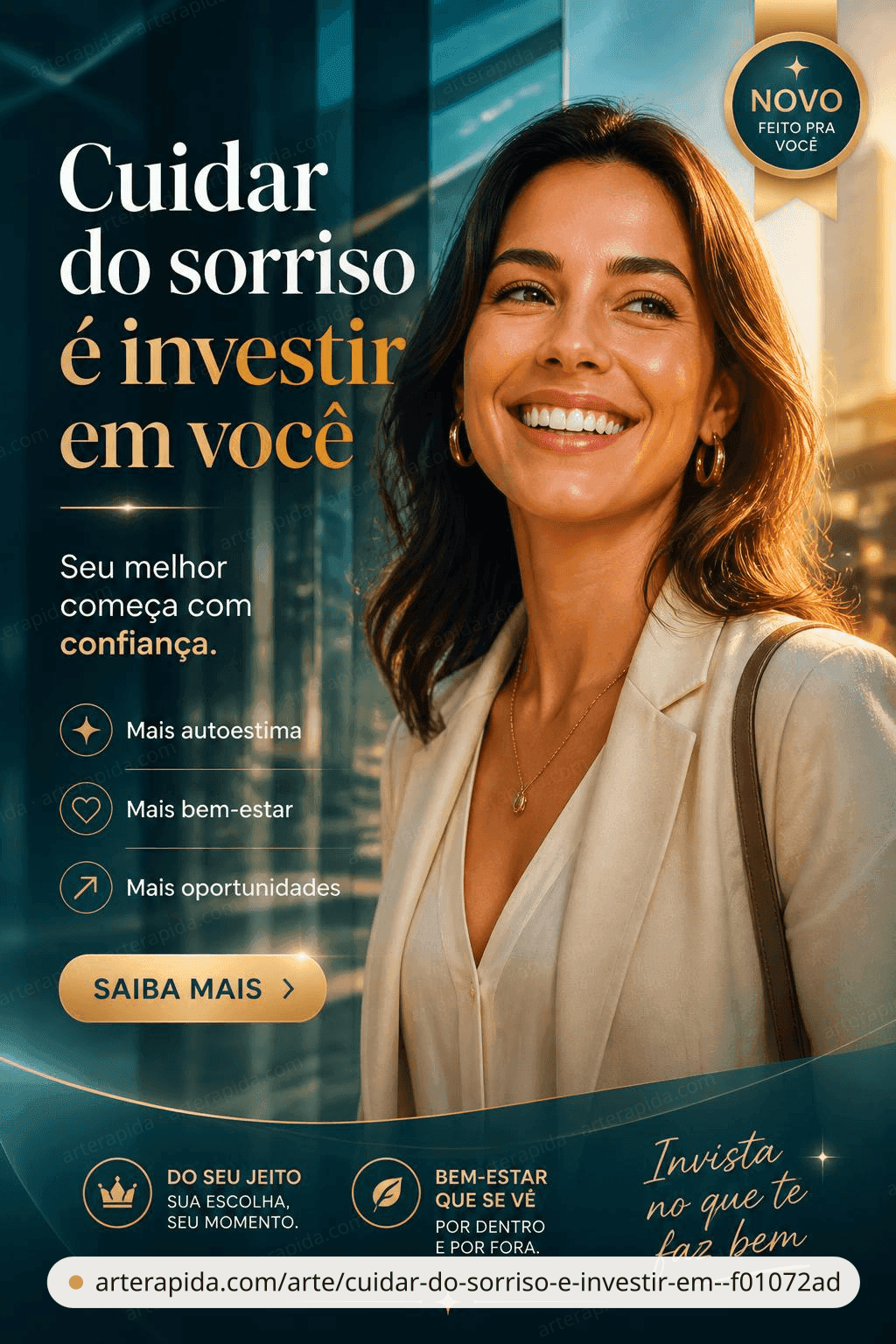 Cuidar do sorriso é investir em você · ArteRápida