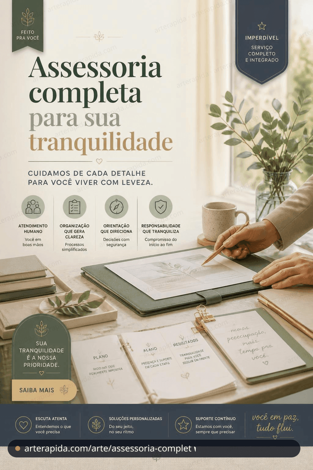 Assessoria completa para sua tranquilidade · ArteRápida